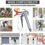 JWGJW Airless Paint Spray Gun & 517 Tip Suitable for All airless Paint Spraying Machines, Swivel Joint & High Pressure 3600 PSI (JW-122532) JWGJW