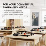 ORTUR Laser Engraver, Laser Master 2 S2 LF, 5.5W Output Laser Engraving Cutting Machine, 0.17 * 0.25mm Fixed-Focus Compressed Spot Eye Protection Ortur