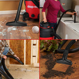 Shop-Vac 12 Gallon 5.5 Peak HP Wet/Dry Vacuum, SVX2 Motor Technology, 3 in 1 Function Portable Shop Vacuum with Cart, Attachments, Drain Port. Shop-Vac