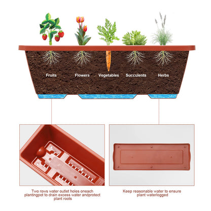 4 Tiers Vertical Raised Garden Bed, Planter Raised Beds Freestanding Elevated Planter Bed with Planter Tray for Indoor and Outdoor Flowers Herbs