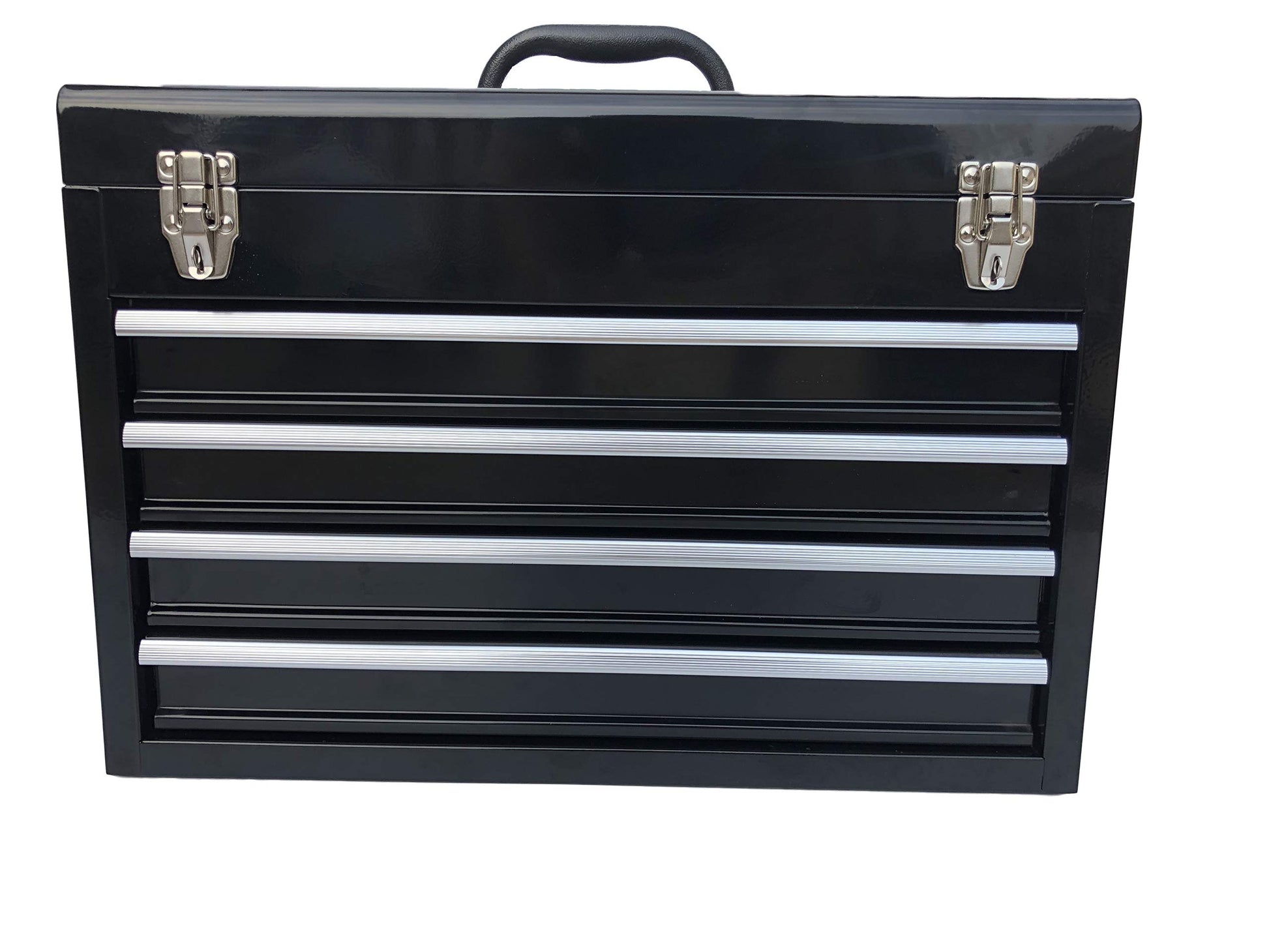 Workington Portable Metal Tool Chest with 4 Drawers, 20" 4-Drawer Tool Chest Cabinet with Ball Bearing Drawer Slides, Steel Tool Storage Box - WoodArtSupply