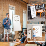 Easel Whiteboard - Magnetic Portable Dry Erase 36 x 24 Tripod Height Adjustable, 3' x 2' Flipchart Easel Stand White Board for Office or Teaching at maxtek