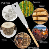 WEIMELTOY 10” SK5 Blade Hand Saw, Double Edge 3 Side Grinding Teeth Japanese Pull Saw, Impulse Hardening Steel Teeth,Sharp and Light Woodworking WEIMELTOY