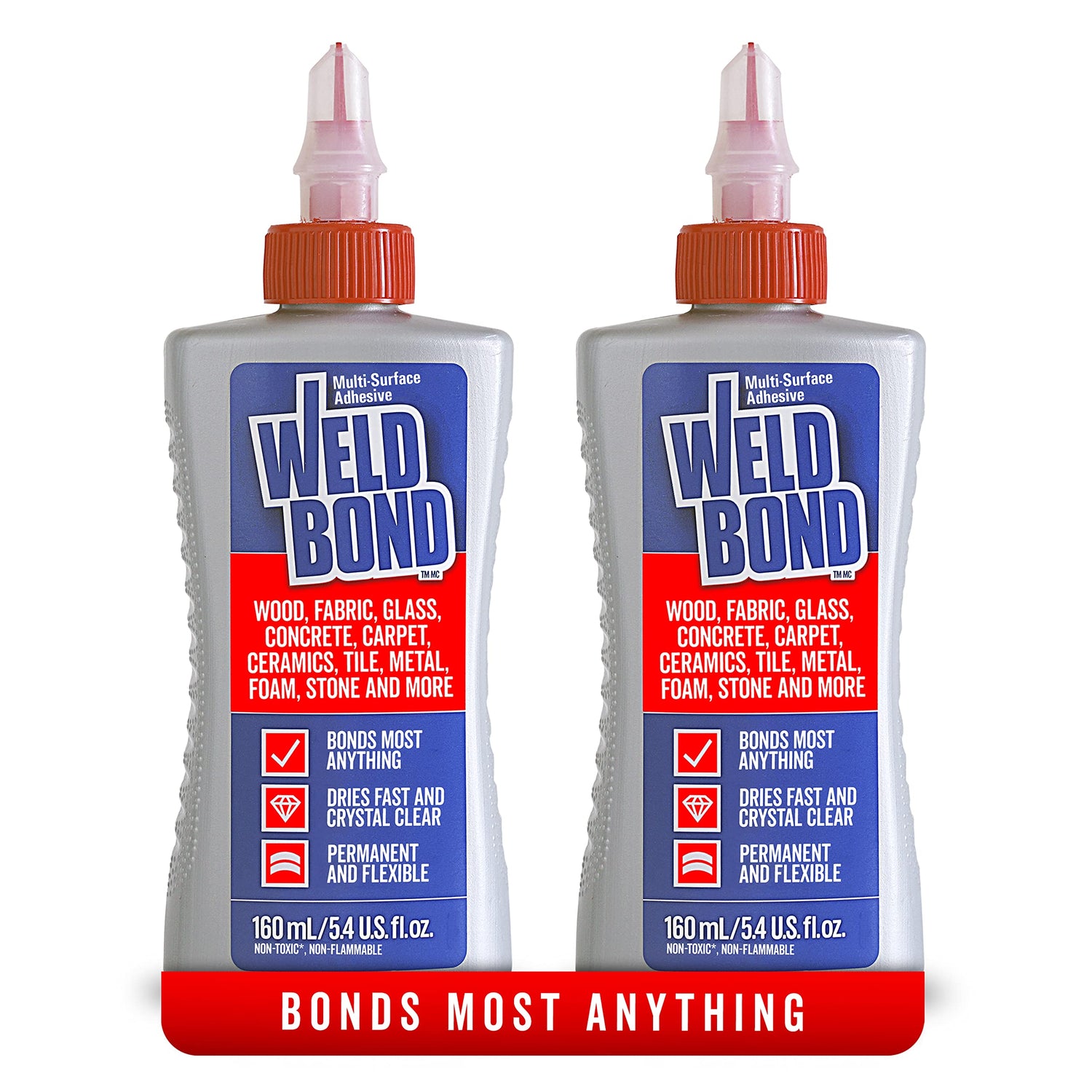 Weldbond Non-Toxic Multi-Surface Glue That Bonds Most Anything! Use as Wood Glue or for Glass Mosaic Ceramic Pottery Craft Tile Porcelaine Stone Weldbond