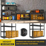 REIBII Garage Shelving Heavy Duty 2200LBS Garage Storage Shelves Adjustable Metal Shelving for Garage Storage Shelving Heavy Duty Shelving Unit REIBII