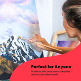 Chalkola Artist Bundle: 28 Watercolor Brush Pens + 25 Canvases Variety Pack Chalkola