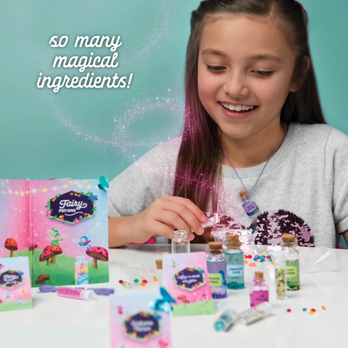 Craft-tastic – Fairy Potions Craft Kit – Make 9 Magical Fairy Potions - WoodArtSupply