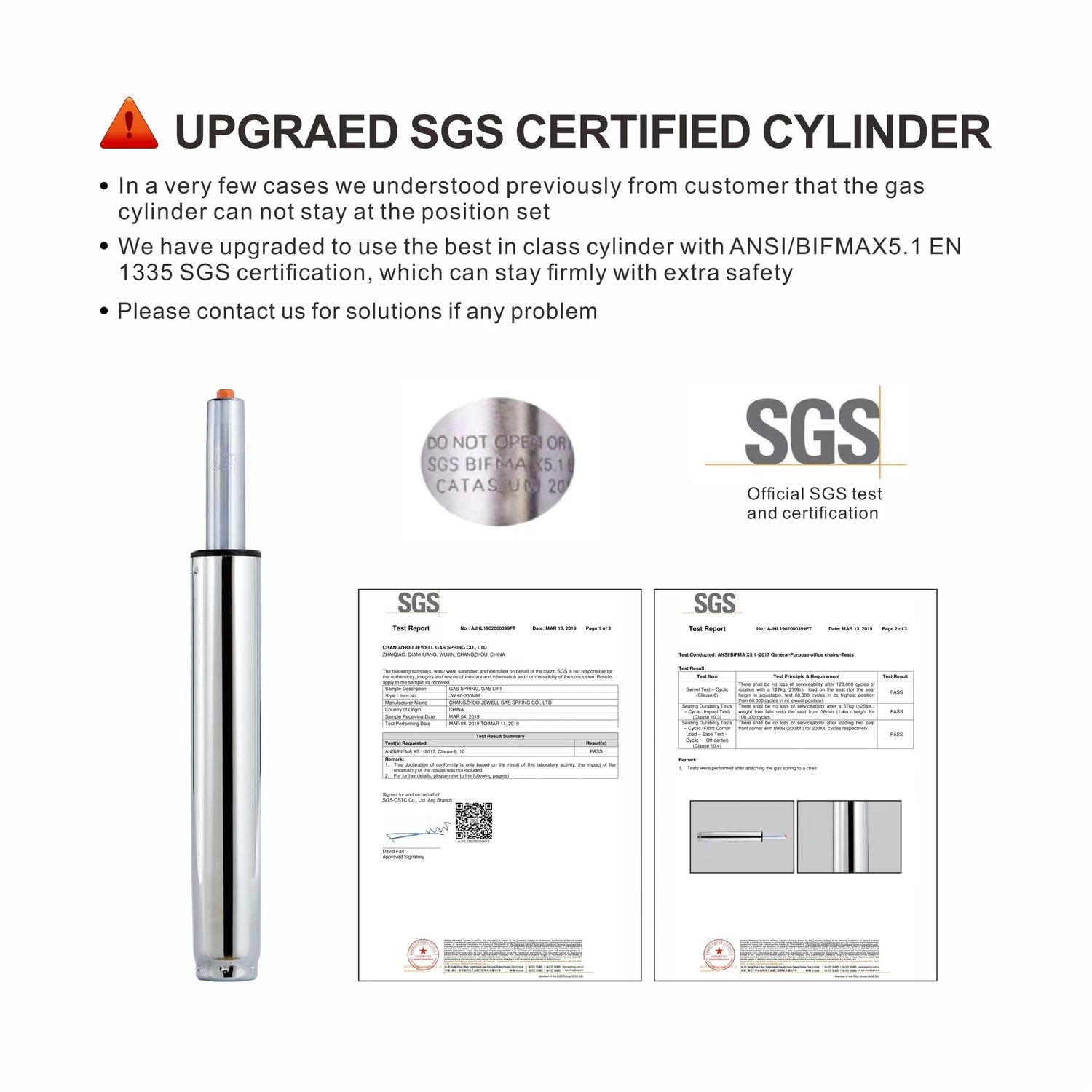 Grace & Grace Height Adjustable Rolling Swivel Tall Stool Chair with Back Support,Heavy Duty Stool with Wheels for Salon,Massage, Factory, Shop,Work Grace&Grace