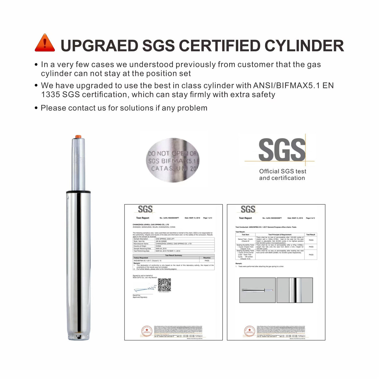 Grace & Grace Height Adjustable Rolling Swivel Tall Stool Chair with Back Support,Heavy Duty Stool with Wheels for Salon,Massage, Factory, Shop,Work Grace&Grace