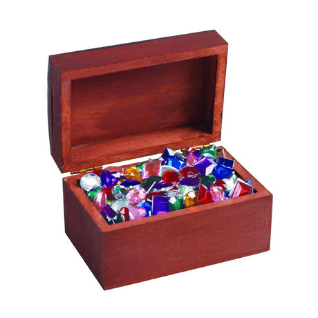 Colorations LOKBOX Wooden Treasure Box, Set of 12, for Kids, Unfinished, Ready to Decorate, DIY Crafts, Arts & Crafts, Personalize, Keepsakes, Gift Colorations
