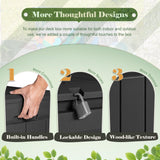 Homall 85 Gallon Large Resin Deck Box Waterproof Outdoor Storage with Padlock Indoor Outdoor Organization and Storage Container for Patio Furniture Homall