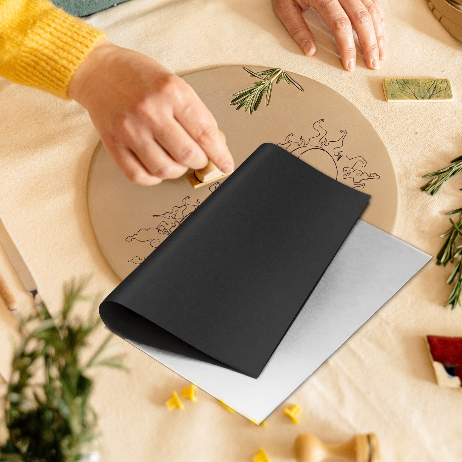 MyArtscape Graphite Transfer Paper Bundle - Wax Free - Erasable - Smudge-Free - Ideal for Drawing, Tracing and Watercolor Transfer - Premium Arts and MyArtscape