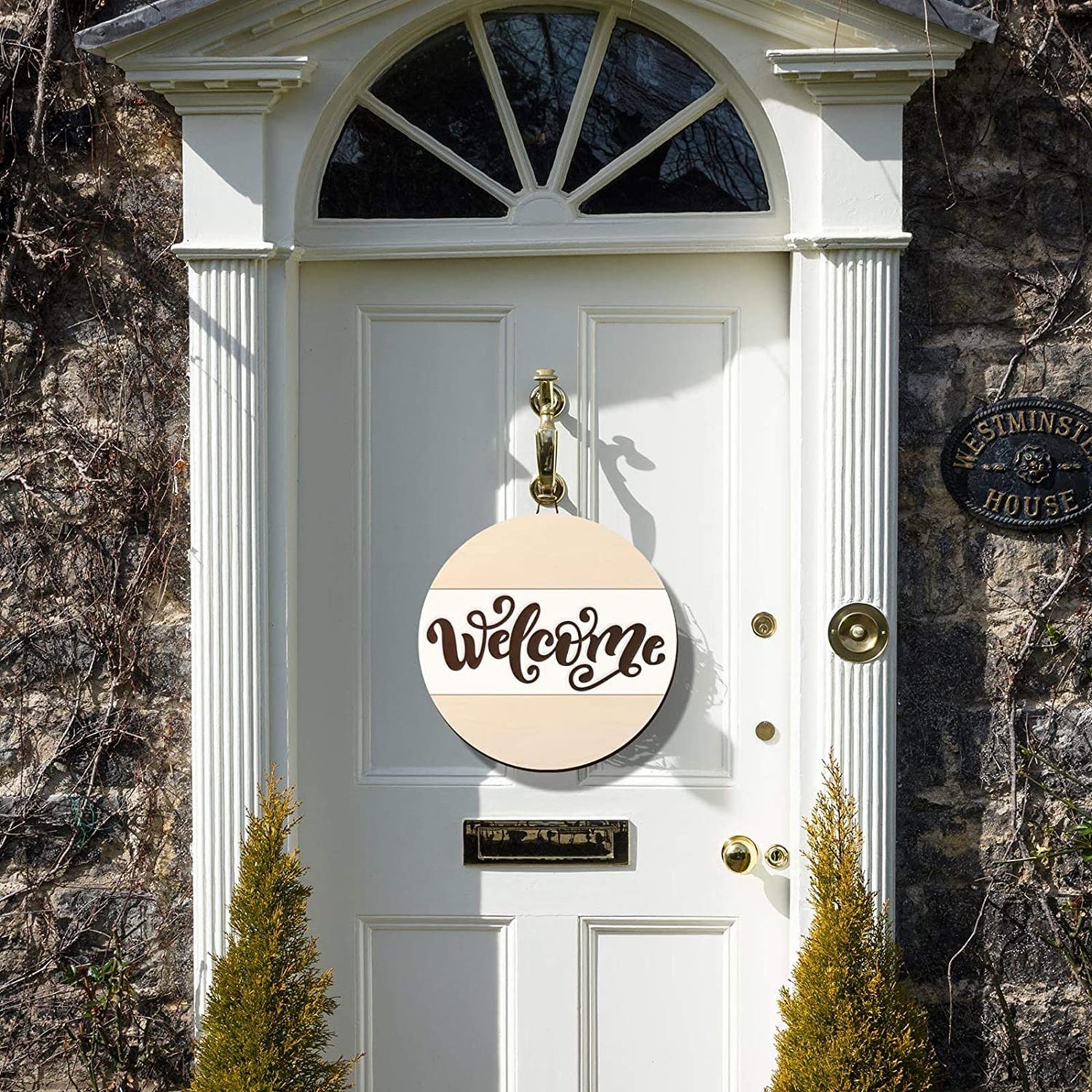 18 Inch Round Wood Circles Unfinished Wood Circles for Crafts, Door Hanger, Pyrography and Painting (5 Pieces) Jetec