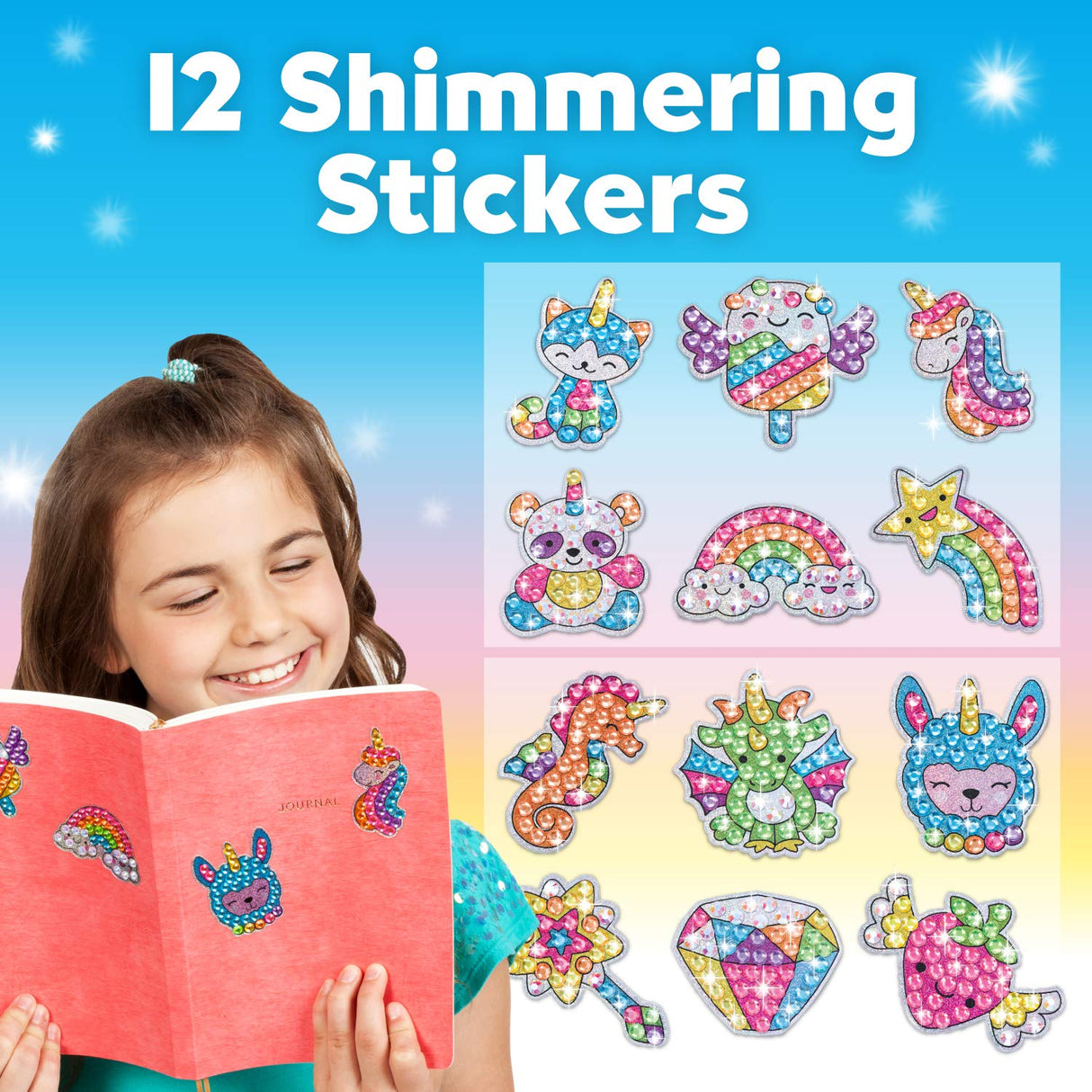 Creativity for Kids Big Gem Diamond Painting Kits: Magical Stickers and Suncatcher DIY Kit - Diamond Art for Kids, Unicorn Gifts for Girls Ages 6-8+ Creativity for Kids