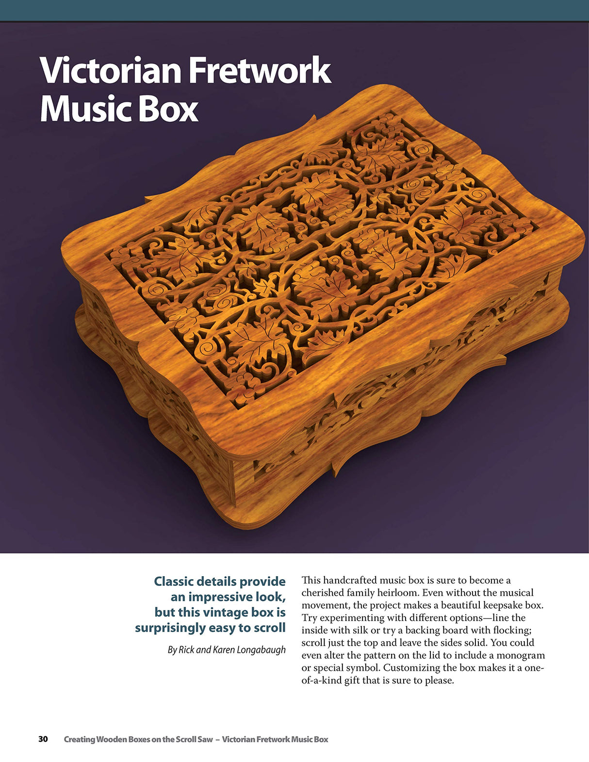 Creating Wooden Boxes on the Scroll Saw: Patterns and Instructions for Jewelry, Music, and Other Keepsake Boxes (Fox Chapel Publishing) 25 Fun Design Originals