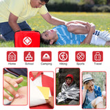 Travel-First Aid-Kit Car-Home 300PCS Survival-Kit Outdoor-Adventure - Small Portable Red Emergency Essential Sets Office Hiking Camping Business 1st Aid