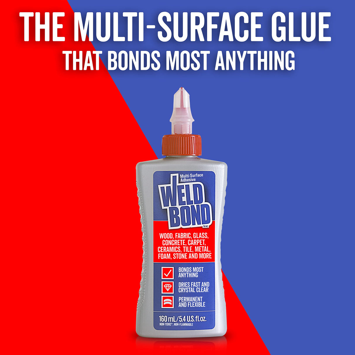 Weldbond Non-Toxic Multi-Surface Glue That Bonds Most Anything! Use as Wood Glue or for Glass Mosaic Ceramic Pottery Craft Tile Porcelaine Stone Weldbond