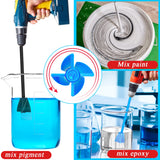 12 Pieces Paint Mixer Drill Attachment,Helix Paint Mixer Resin Drill Mixer Paint Stirrers Drill Attachment for 1 Gallon of Paint Epoxy Resin Silicone Lauwell