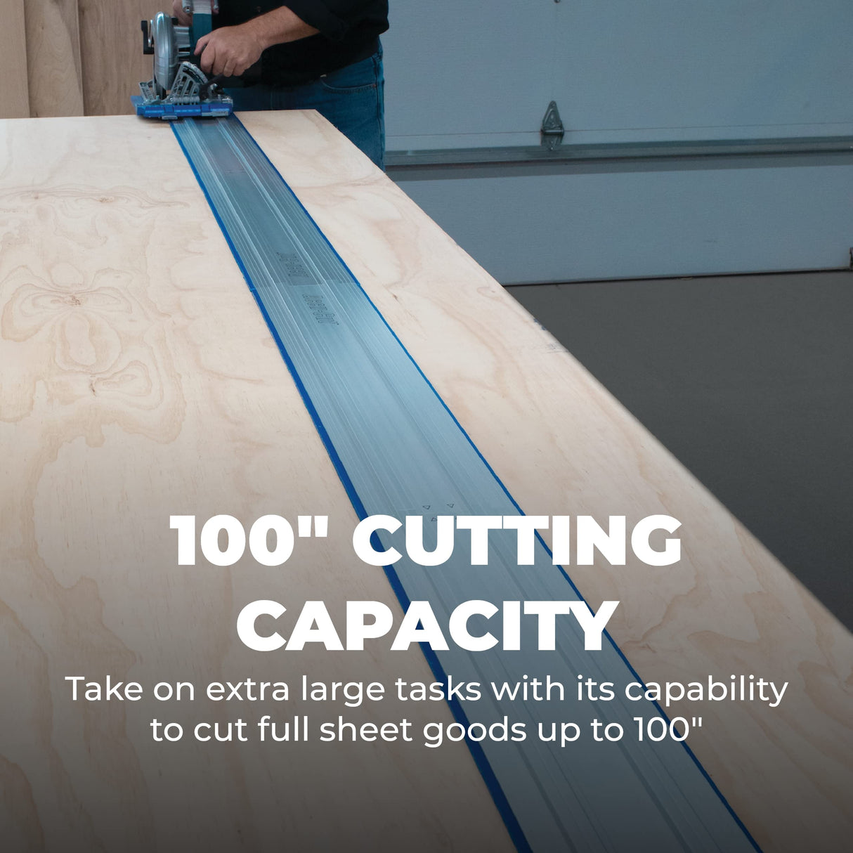 Kreg KMA3700 Accu-Cut XL - Universal Track Saw Guide System - Make Straight, Cross, Rip & Angled Cuts Easily KREG