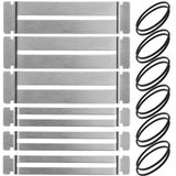 3 Set Guitar Fingerboard Guards Stainless Steel Bass Guitar Fingerboard Guards Luthier Tool Fretboard Protector for Dressing and Polishing Frets Boao