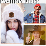 30 Pcs Blank Leather Hat Patches with Adhesive Round Laserable Leatherette Patch Brown Faux Leather Patches Glowforge Laser Supplies for Hats, Dunzy