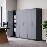 Metal Garage Storage Cabinet with 2 Doors and 5 Adjustable Shelves 72" Pantry Cabinet Utility Storage Cabinet Locking Steel Storage Cabinet Utility SISESOL