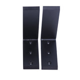 ECOTRIC 2Pcs Heavy Duty Black Steel 6"x8" Countertop Support Brackets Corbel Lot L Shelf for Table Bench, Bar Tops, Cabinetry, Shelves and DIY 500 ECOTRIC