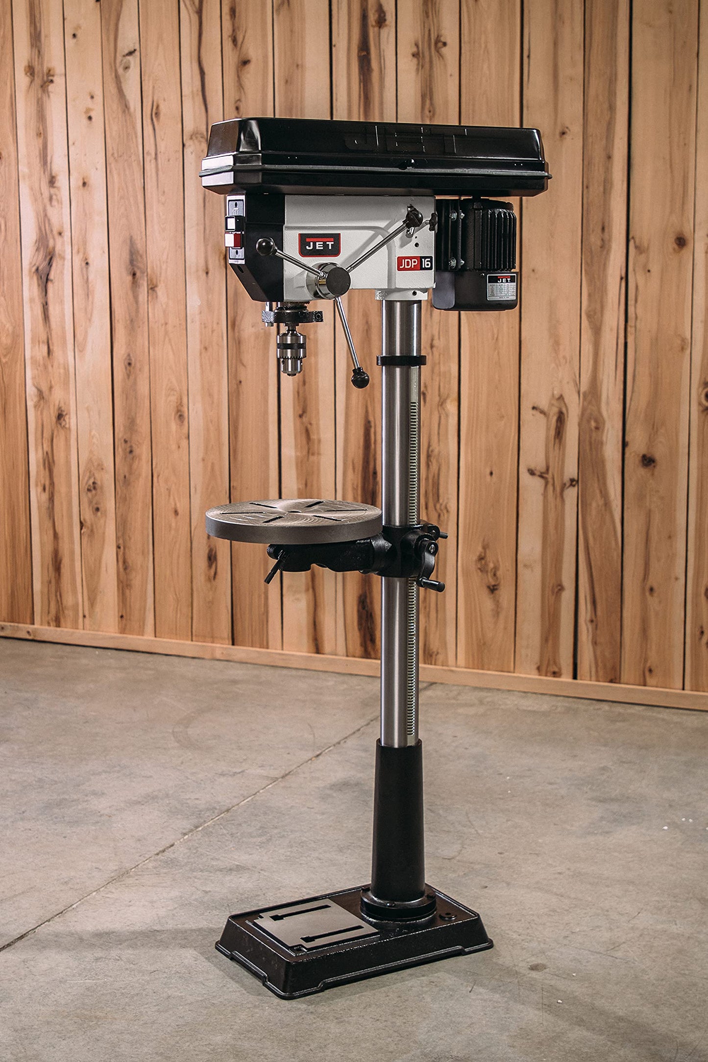 JET 17-Inch Floor Drill Press, 3/4 HP, 1Ph 115V (Model JDP-17MF) - WoodArtSupply