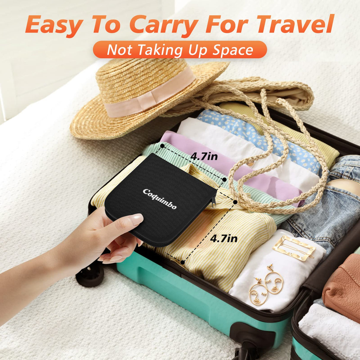 Coquimbo Sewing Kit Gifts for Grandma, Mom, Adults, Kids, Beginner, Traveler, Emergency, Portable Sewing Supplies Contains Soft Tape Measure, Coquimbo