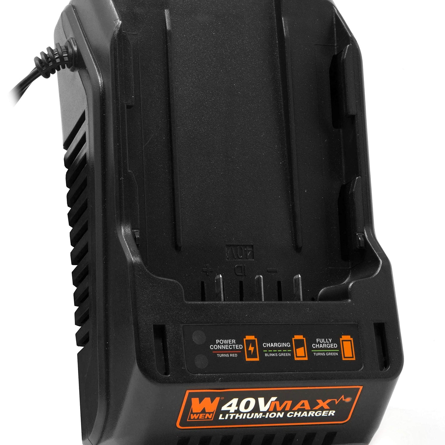 WEN 40400C 40V Max Lithium-Ion Quick Charger, Black WEN