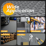 8.2 x 20 FT Garage Floor Mat, 2.8mm Thickness Diamond Plate Vinyl Garage Flooring Roll for Under Car, Large Size 164 SQFT for Large SUVs, MPV, Pickup Geemax