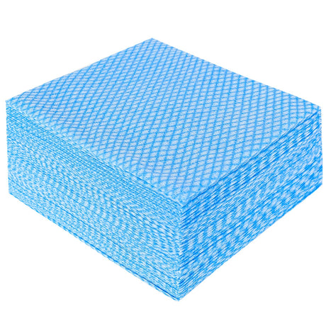 JEBBLAS Disposable Cleaning Towels Dish Towels and Dish Cloths Reusable Towels,Handy Cleaning Wipes, 50 Count/Pack,Blue JEBBLAS