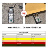 Rectangle Sun Shade Sail Canopy, 12' x 20' Patio Shade Cloth Outdoor Cover - Sunshade Fabric Awning Shelter for Pergola Backyard Garden Carport COCONUT