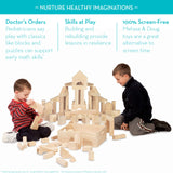 Melissa & Doug Standard Unit Solid-Wood Building Blocks With Wooden Storage Tray (60 pcs) - Classic Blocks For Toddlers Ages 3+ Melissa & Doug