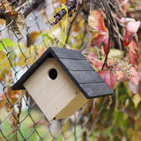MiMu 6in Wood Birdhouse Kits for Adults - 4pk Unfinished Paintable Bird Houses for Outside Patio - Paint Your Own Hanging Diamond Birdhouse Party MiMu
