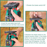 HYCHIKA Jigsaw, 6.7A Jig Saw 800-3000SPM with 6 Variable Speeds, 4 Orbital Sets, Bevel Angle 45°, 6PCS Blades, Pure Copper Motor, Laser Guide, HYCHIKA BETTER TOOLS FOR BETTER LIFE