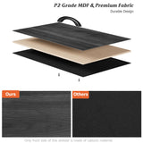 Nicehill Black Dresser for Bedroom with 5 Drawers, Kids Dresser Wood Grain Print, Dressers & Chests of Drawers for Closet, Clothes, Nursery, Bedroom Nicehill