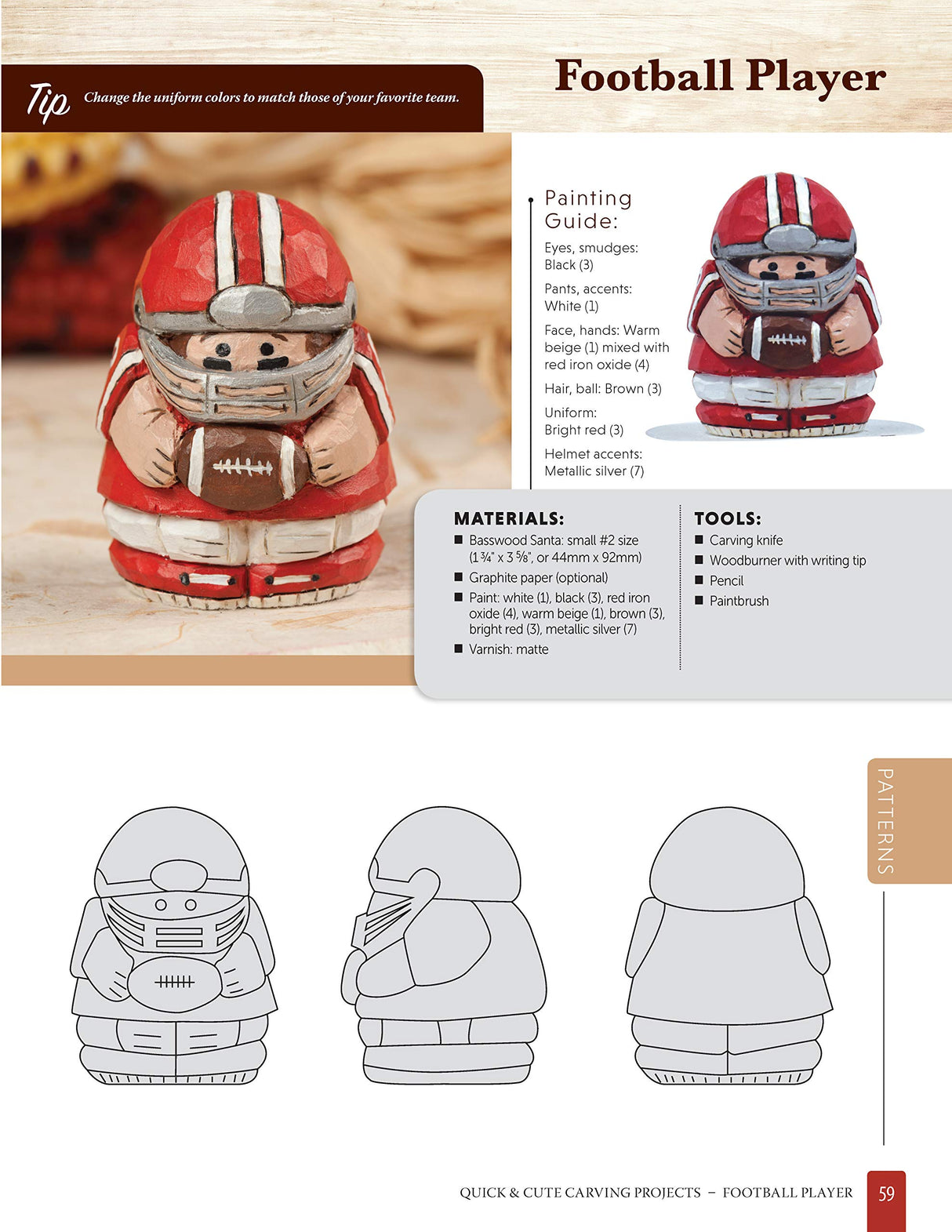 Quick & Cute Carving Projects: Patterns for 46 Projects to Carve in One Day (Woodcarving Illustrated Books) (Fox Chapel Publishing) Easy, Design Originals