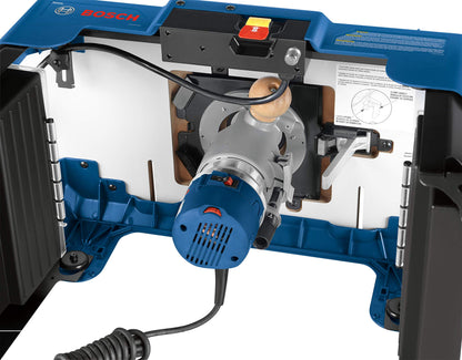 BOSCH RA1141 26 in. x 16-1/2 in. Laminated MDF Top Portable Jobsite Router Table with 2-1/2 in. Vacuum Hose Port - WoodArtSupply