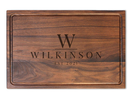 Refine Kitchenware Personalized Cutting Board, USA Made Custom Monogrammed Cutting Board, Custom Christmas Gift, Personalized Charcuterie Board WoodArtSupply