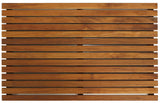 Bare Decor Zen Spa Shower or Door Mat in Solid Teak Wood and Oiled Finish, 31.5 by 19.5-Inch Bare Decor