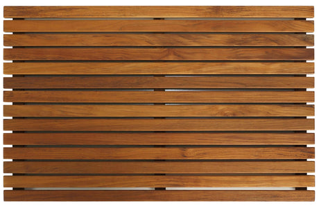 Bare Decor Zen Spa Shower or Door Mat in Solid Teak Wood and Oiled Finish, 31.5 by 19.5-Inch Bare Decor