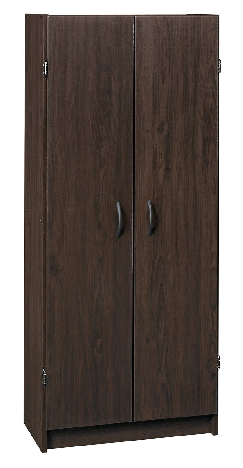 ClosetMaid Pantry Cabinet Cupboard with 2 Doors, Adjustable Shelves Standing, Storage for Kitchen, Laundry, or Utility Room, Espresso ClosetMaid