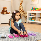 Melissa & Doug Role Play Collection - Step In Style! Dress-Up Shoes Set (4 Pairs), Multicolored, 11" x 12" x 4.5" Packaged Melissa & Doug