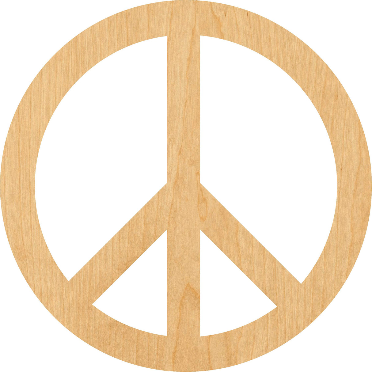 Peace Sign Laser Cut Out Wood Shape Craft Supply - 4 Inch Generic