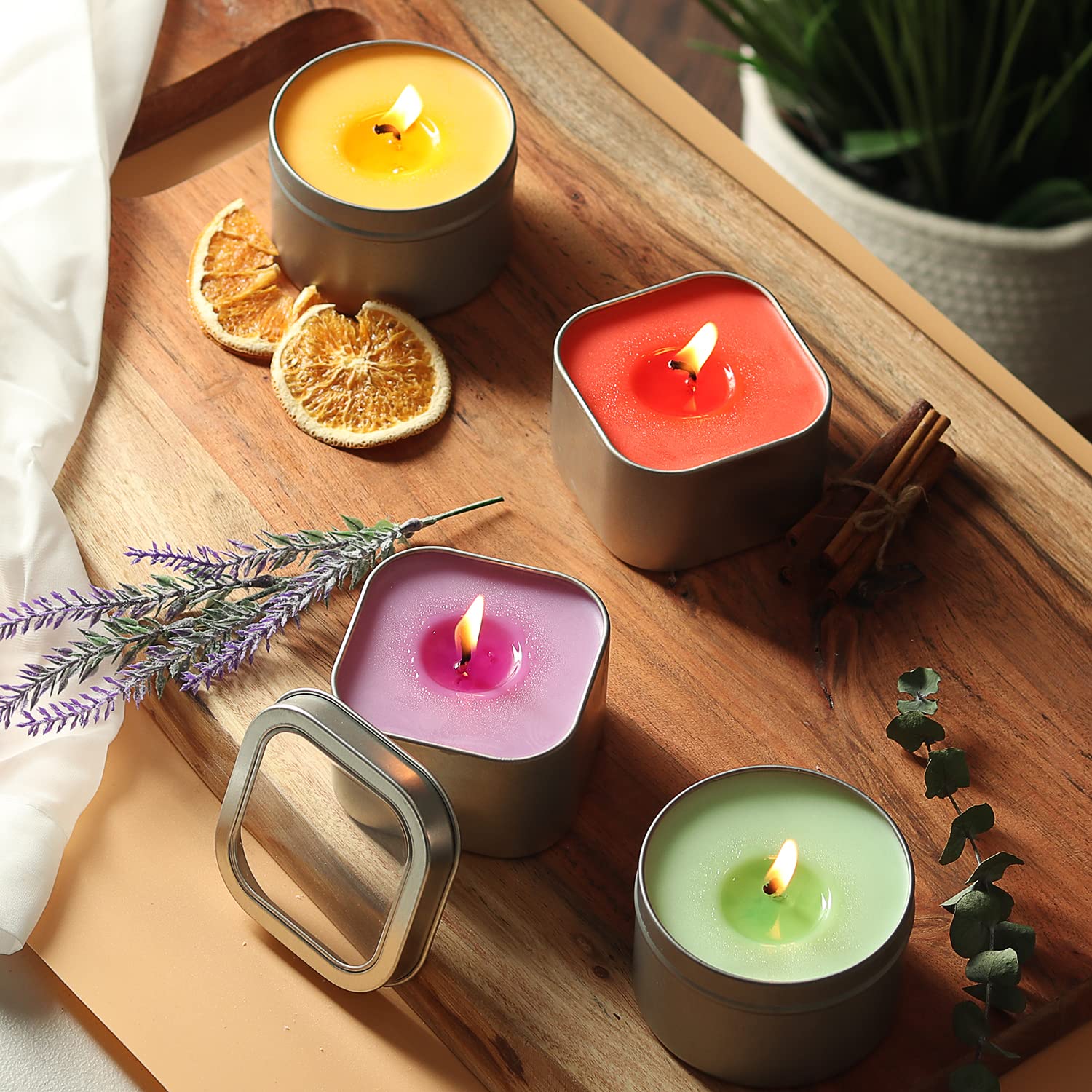 CraftZee Candle Making Kit for Adults Beginners - Soy Candle Making Kit Includes Soy Wax, Scents, Wicks, Dyes, Tins, Melting Pot & More DIY Candle DilaBee