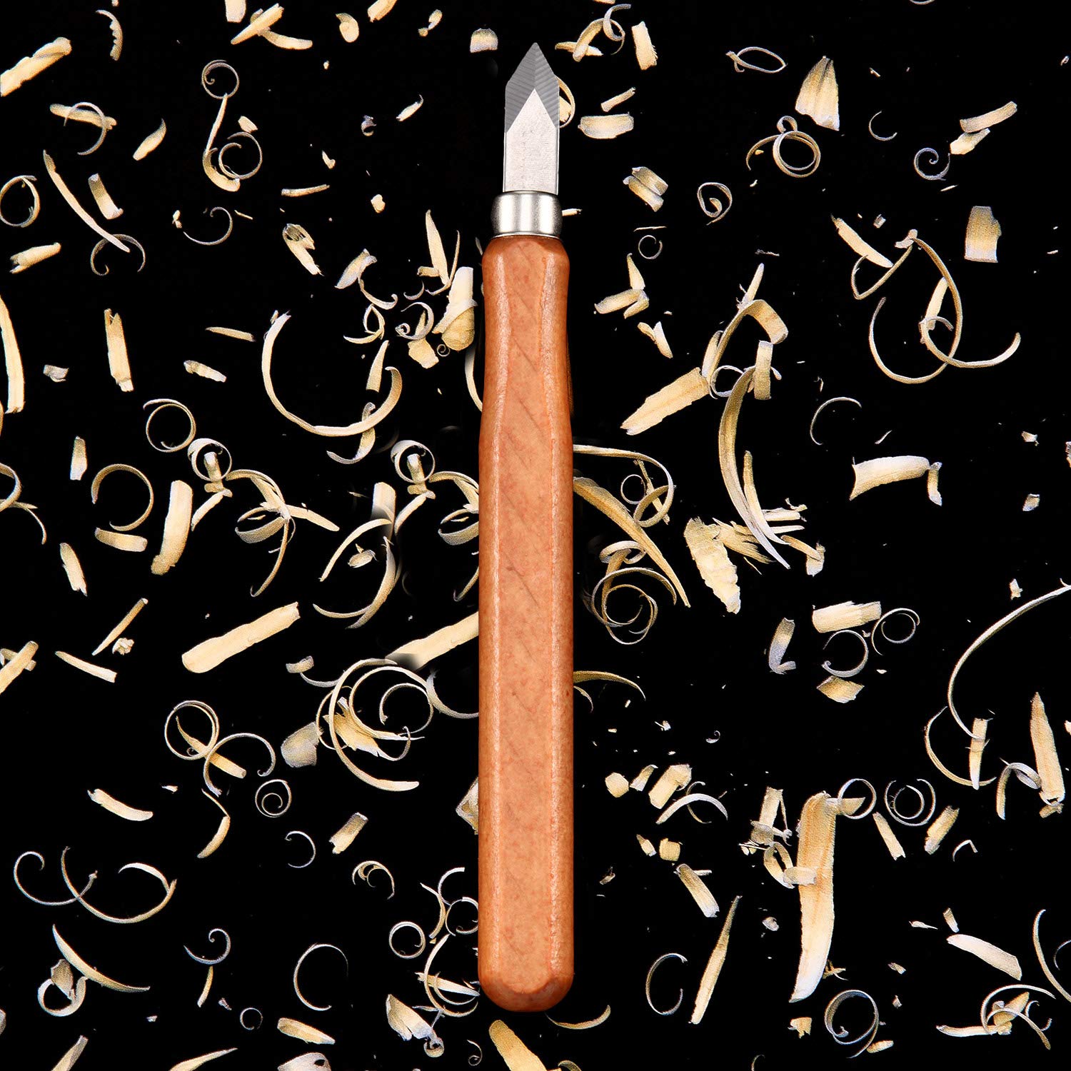 Marking Knife Woodworking Marking Knife Thin Blade Dual Double Bevel Striking Knife Hardened Mn-V Steel Heat Treated Striking Marking Knife (6 Mudder