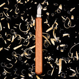 Marking Knife Woodworking Marking Knife Thin Blade Dual Double Bevel Striking Knife Hardened Mn-V Steel Heat Treated Striking Marking Knife (6 Mudder