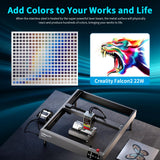 Official Creality Falcon 2 Laser Engraver, 22W Output Laser Cutter DIY Laser Engraving Machine, 25000mm/min Speed Integrated Air Assist Pre-Assembled Creality
