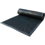 UNIMAT-Anti-Fatigue Outdoor Rubber Drainage with Non-Slip Backing Heavy Duty Mat for Restaurant Industrial Use-3'x 5' Black Mat-Ideal Bar Accessory UNIMAT Innovation in surfaces